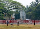 A game of cricket in Cochin.